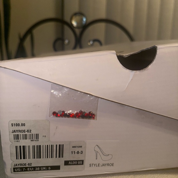 Red Rhinestone Pumps - Picture 6 of 6